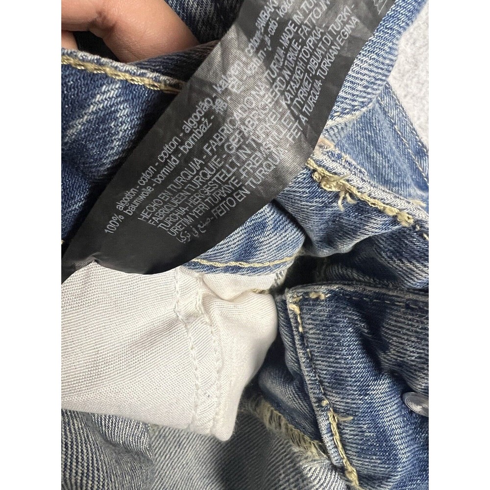 Zara Light Blue Wide-Leg Cargo Jeans - Picture 5 of 14